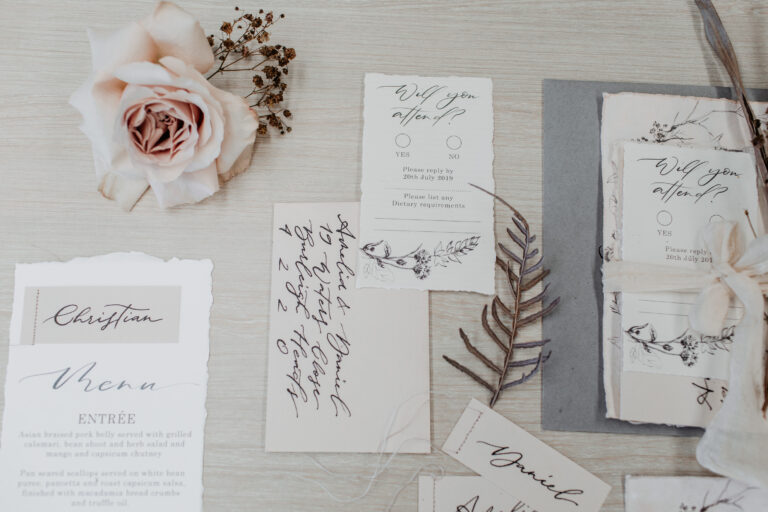 custom wedding stationery