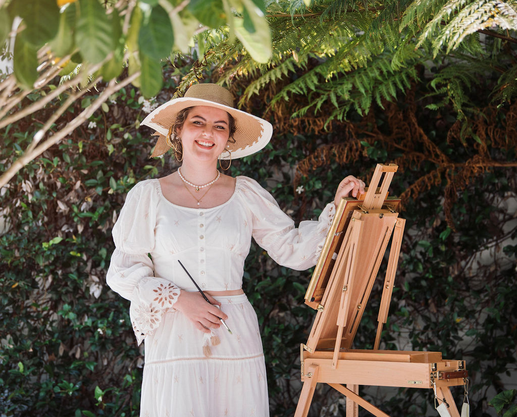 Maria Rosa live wedding painter