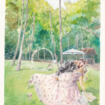 Live wedding painting - The Acre at Boomerang Farm