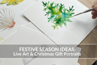 Festive Season Ideas: Live Art & Christmas Gift Portraits