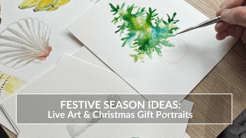 Festive Season Ideas: Live Art & Christmas Gift Portraits