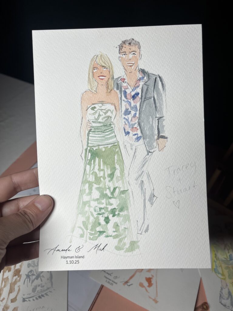 Live guest portraits