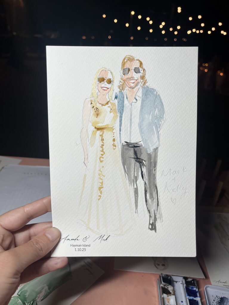 Live guest portraits