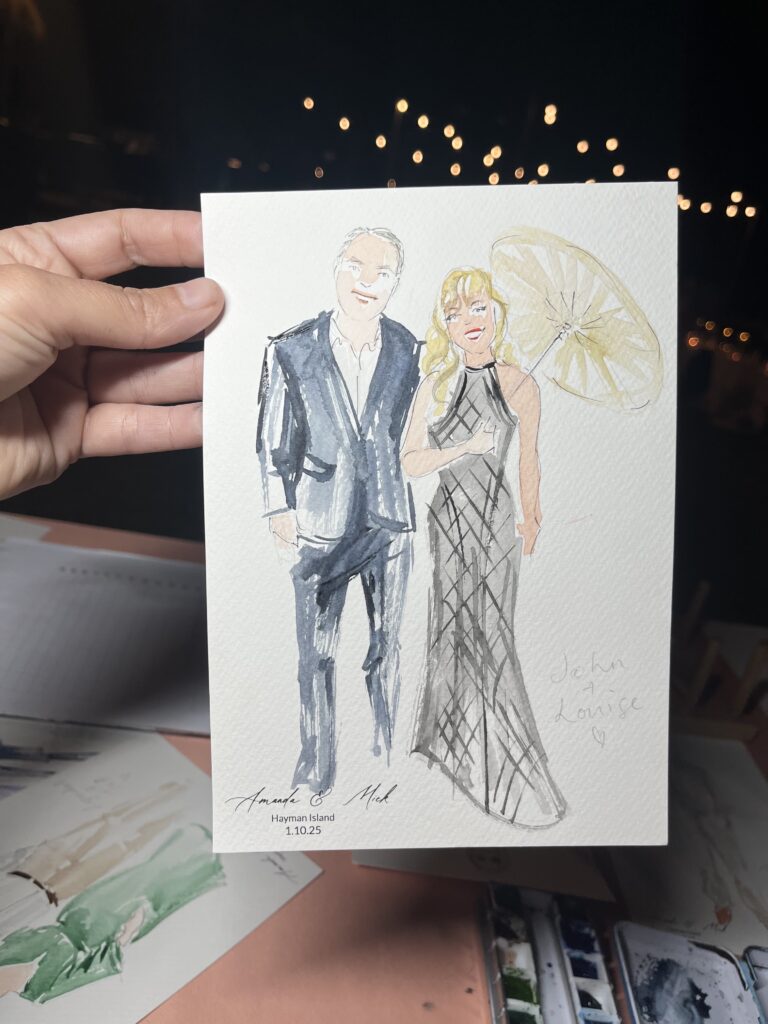 Live guest portraits