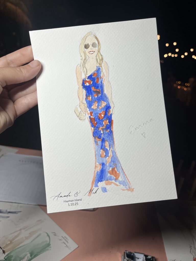 Live guest portraits