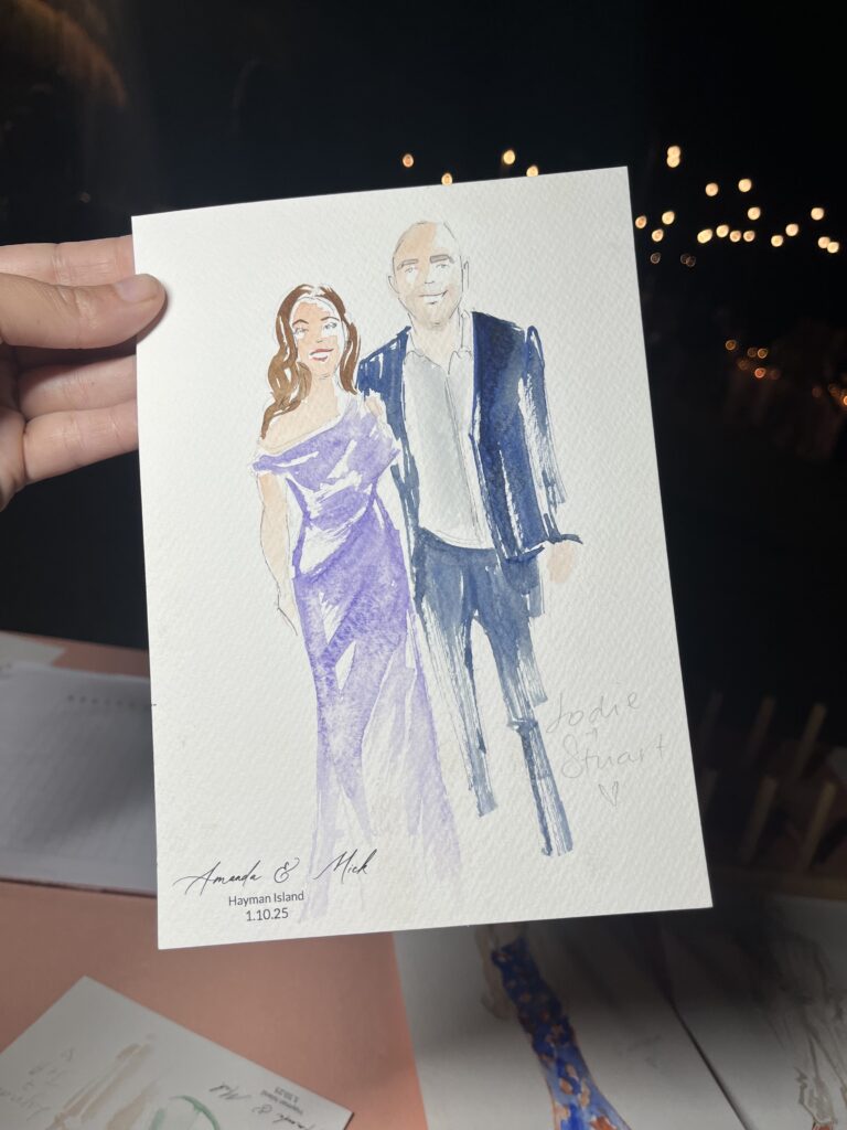 Live guest portraits