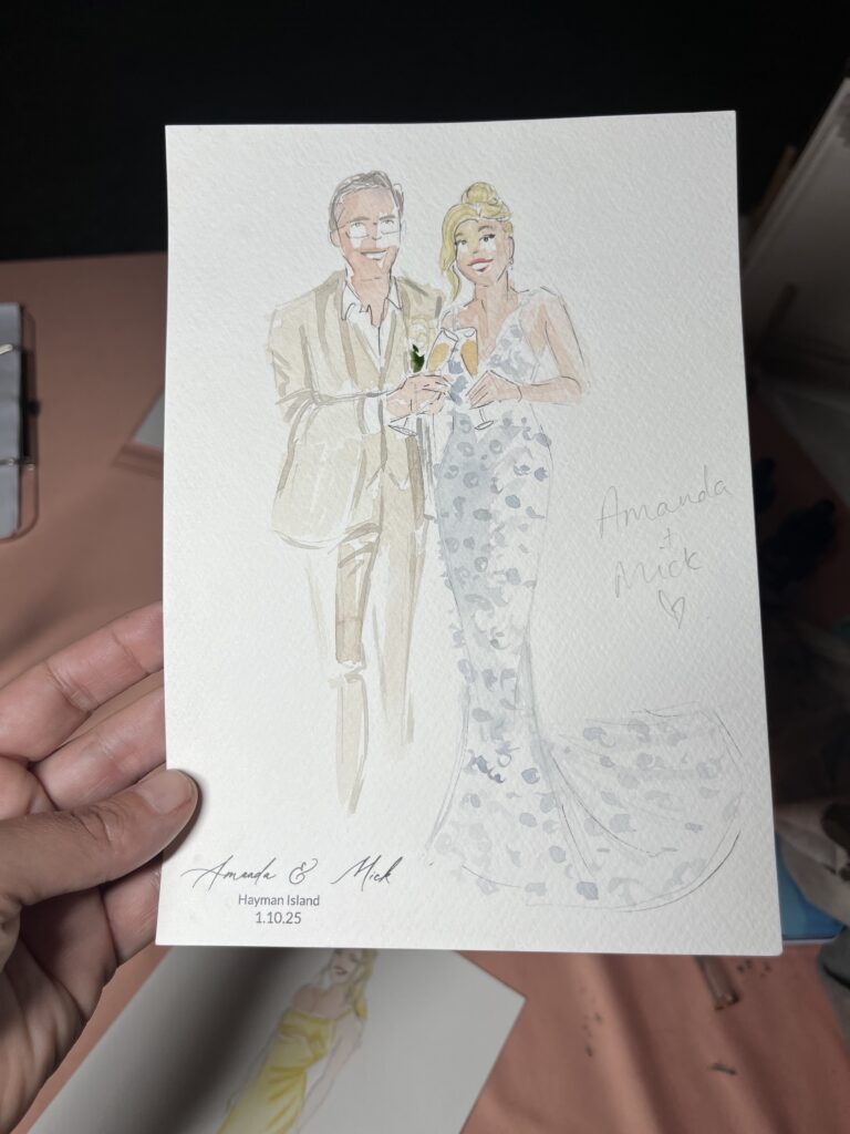 Live guest portraits