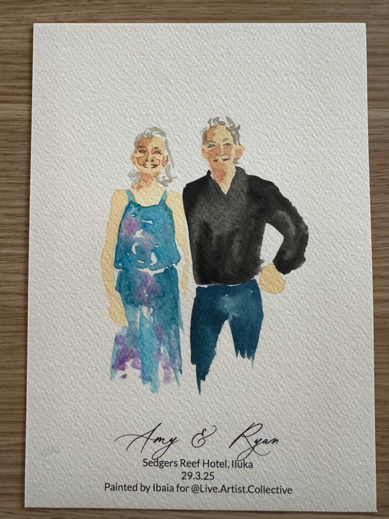 Live guest portraits