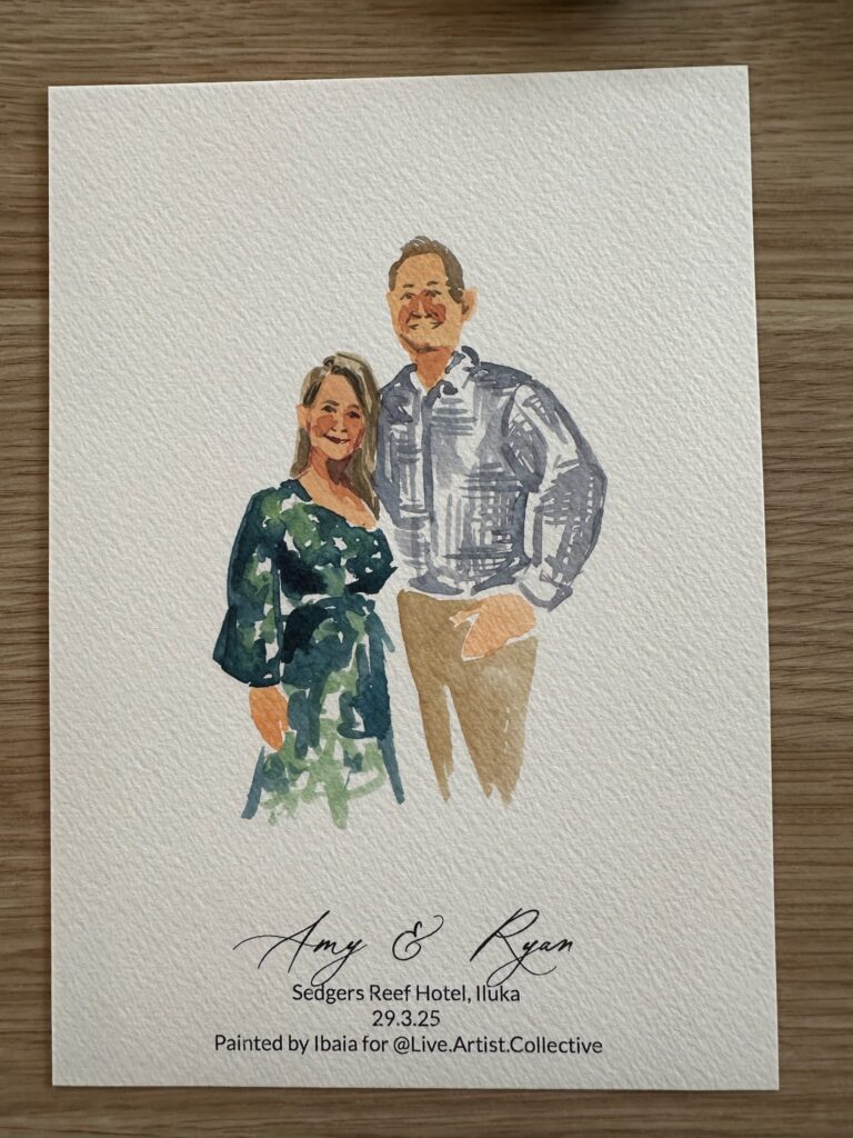 Live guest portraits