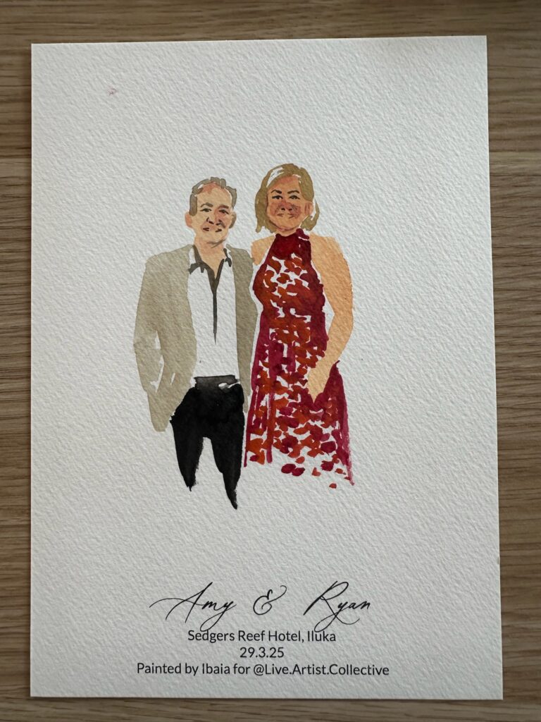 Live guest portraits