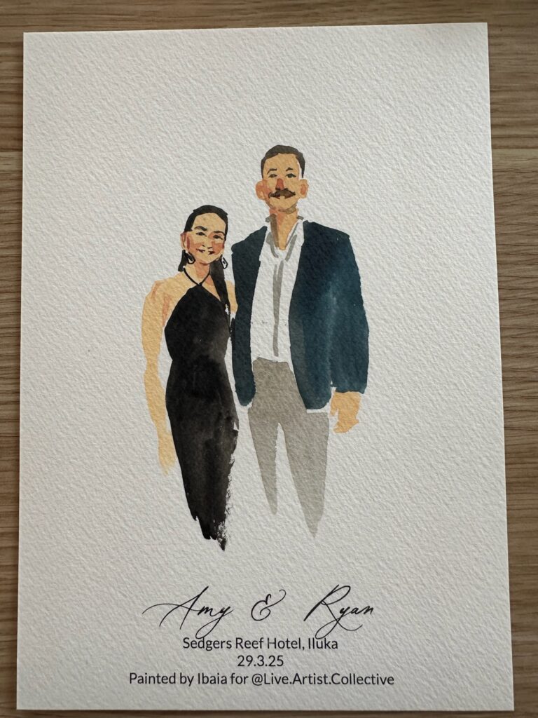 Live guest portraits