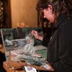Sarah Berry live wedding painter