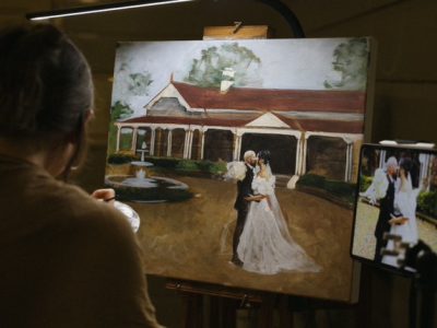 Live wedding painting - Gabbinbar - Ibaia Kervella